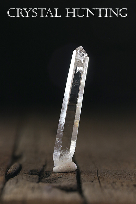 【ネパール産】エベレスト水晶・ポイント原石（プライザー人形付）AAA品質