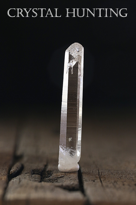 【ネパール産】エベレスト水晶・ポイント原石（プライザー人形付）AAA品質